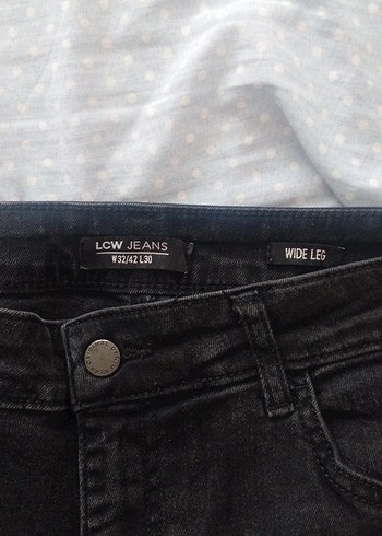 Kadın Siyah Midi Boy Bol Kesim Kot Pantolon - Görsel 6