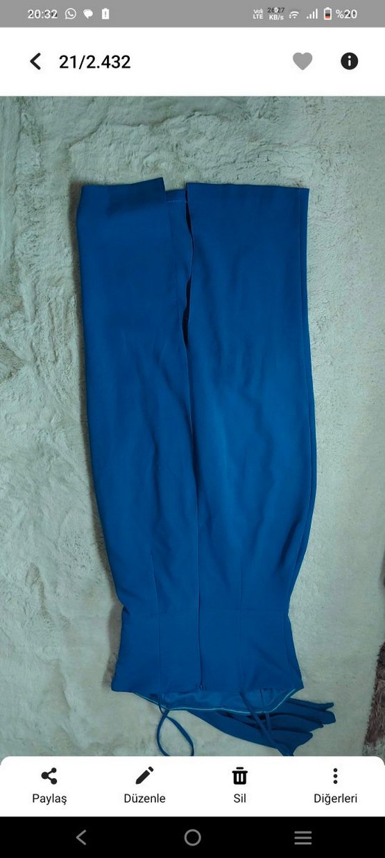 Mavi Drapeli V Trendyol elbise - Görsel 4