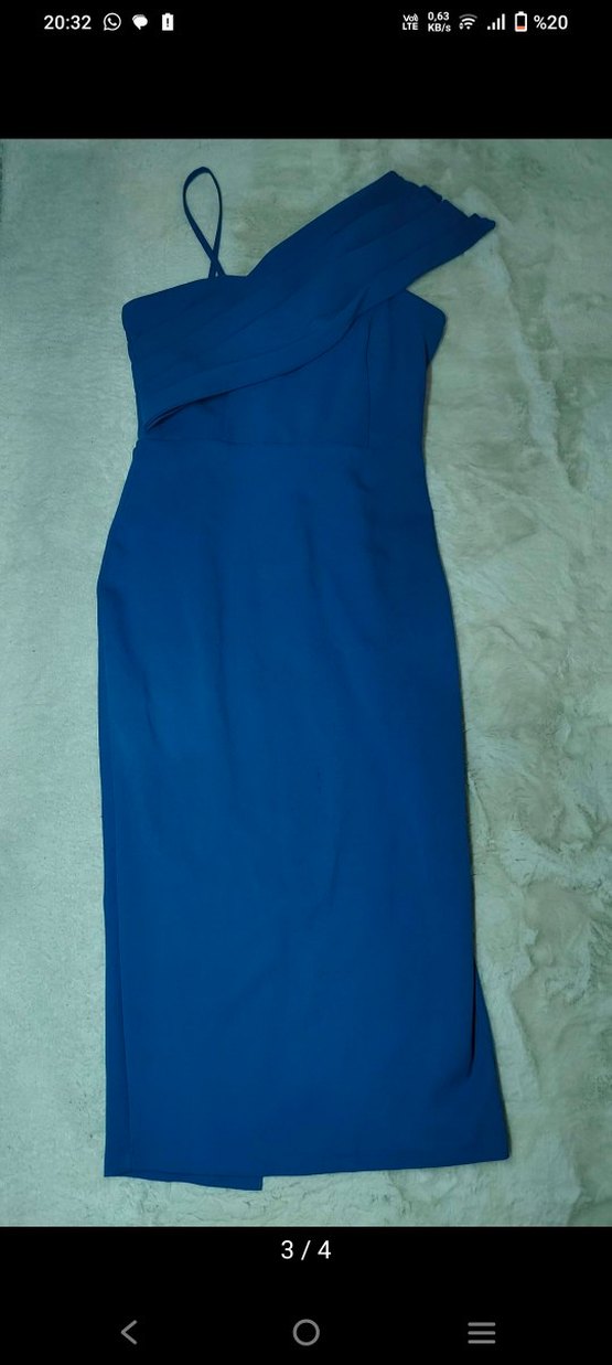 Mavi Drapeli V Trendyol elbise - Görsel 3