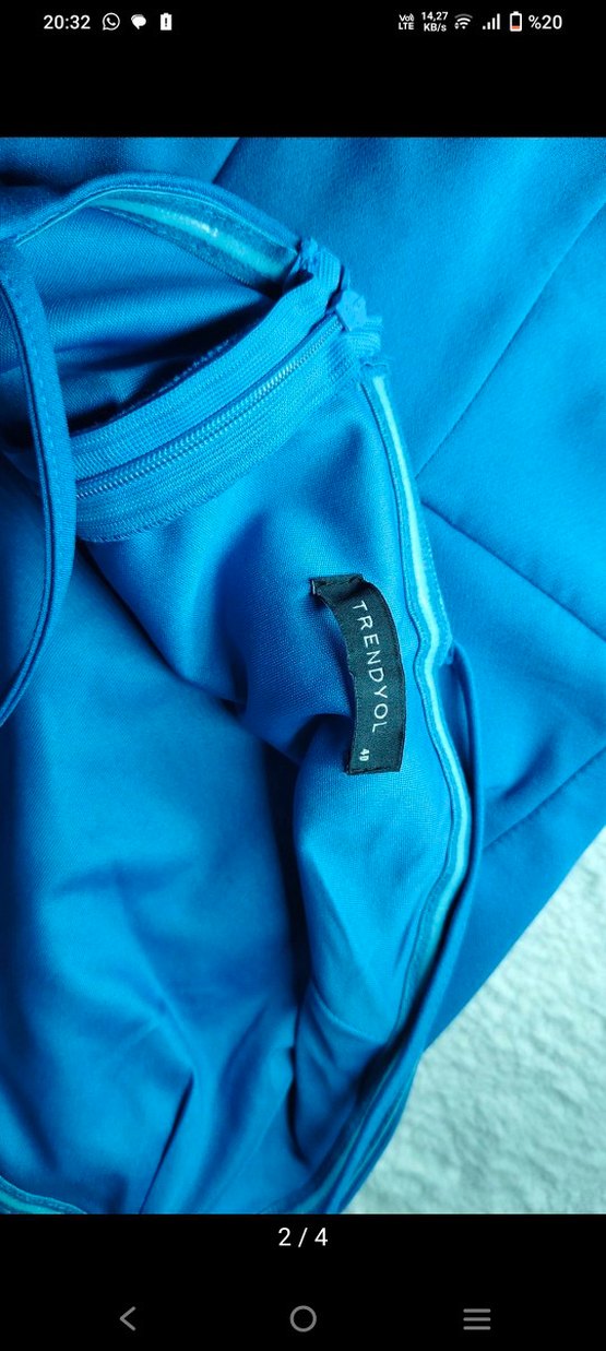 Mavi Drapeli V Trendyol elbise - Görsel 2