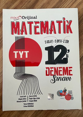 MIKROORIJINAL TYT Matematik 12'li Deneme Sınavı