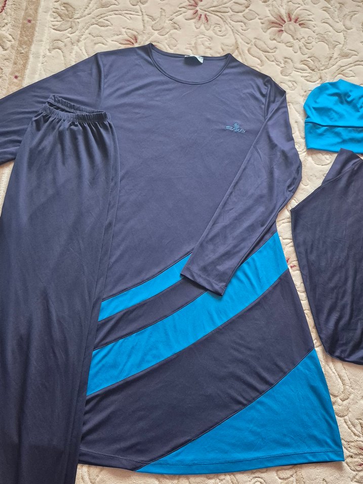 lacivert kadın haşema - Görsel 3