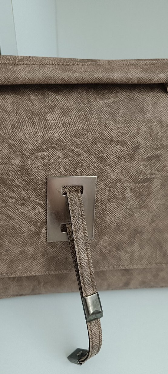 zara Bej Süet Tokalı Kadın Çanta - Görsel 2