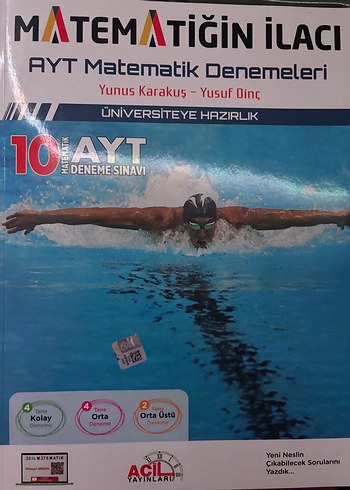 Matematiğin İlacı AYT Matematik Denemeleri Kitabı