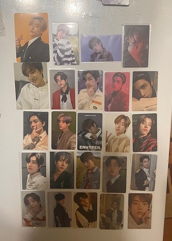Enhypen jake karışık orijinal photocardları