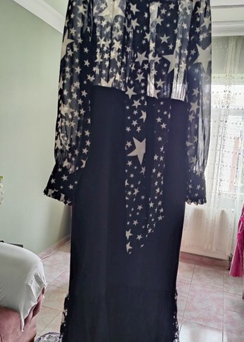 Uzun Siyah Gotik Straplez Elbise