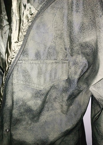 Kadın asker yeşili Düğmeli Ceket yağmurluk 38 46 bedene uygun - Görsel 7