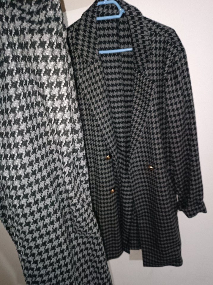 Midi Kadın pantolon uzun ceket takım kaşe 38 42 bedene uygun - Görsel 3