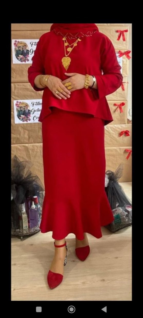 Bordo Uzun Kollu Dökümlü Kadın takım - Görsel 2