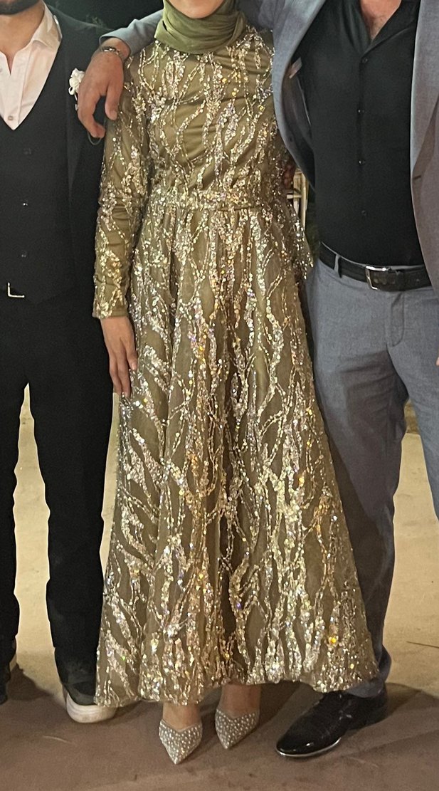 İşlemeli Abiye Elbise şalı ve halay mendili gönderilir - Görsel 2