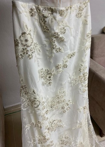 Straplez A Kesim Vintage Gelinlik - Görsel 2