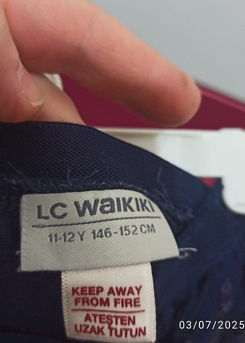9 Yaş Beden mavi Renk Kız Çocuk Lacivert Piliseli Nakışlı Etek
