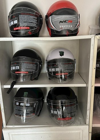 Diger Siyah Desenli Biker Kask Velcro Özellikli - Görsel 2