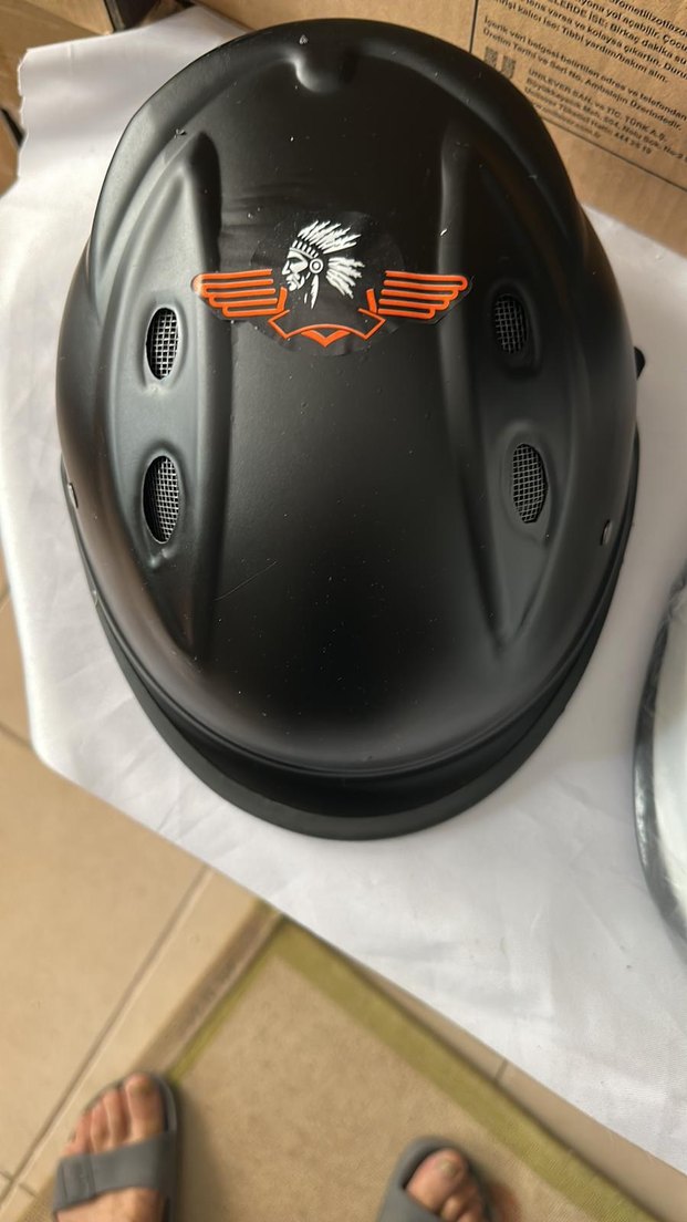 Diger Gri Biker Motosiklet Kaskı jokey kask - Görsel 3
