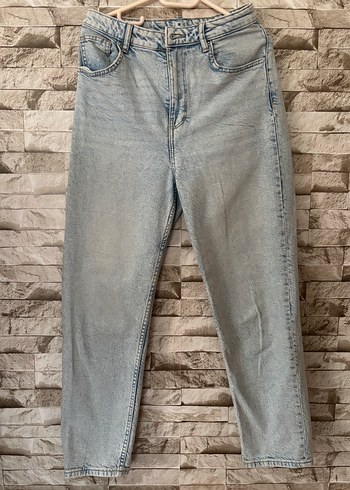 Kadın Gri Denim Normal Kesim Jean