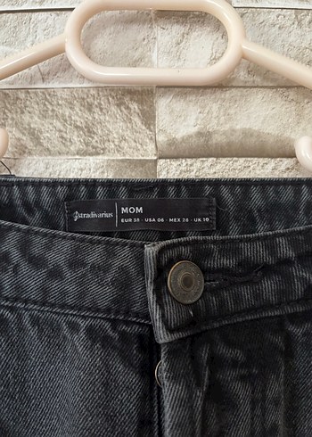 Stradivarius Gri Regular Fit Midi Kadın Kot Pantolon