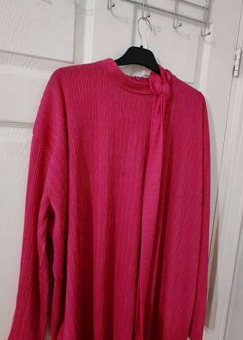 Piliseli Pembe Hamile Triko - Görsel 2