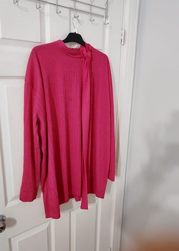 Piliseli Pembe Hamile Triko - Görsel 3