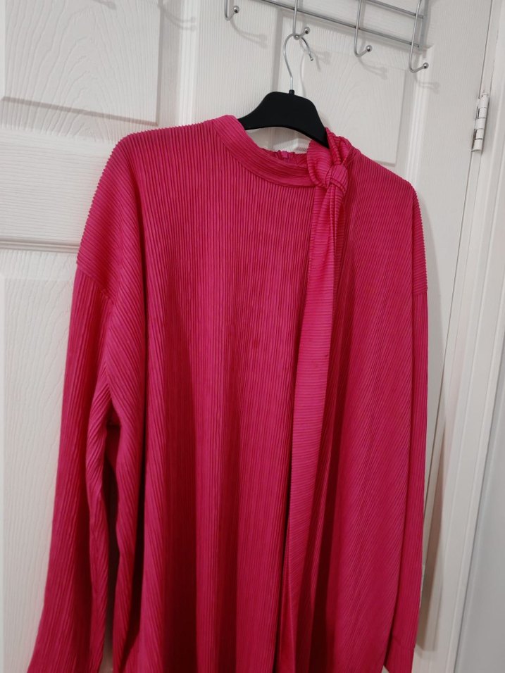 Piliseli Pembe Hamile Triko - Görsel 2