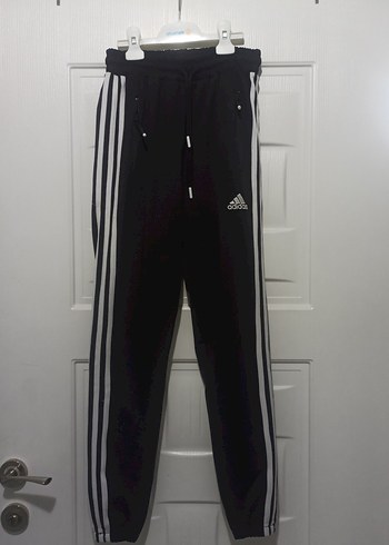 Adidas Siyah Fermuarlı Erkek Eşofman Altı