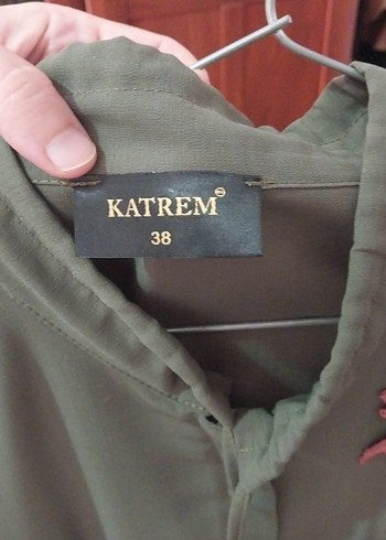 Nakışlı Salaş Haki Ferace - Görsel 2