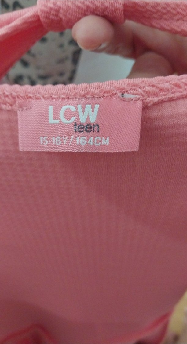 Pembe Normcore Kısa Kollu Çocuk Elbise - Görsel 3