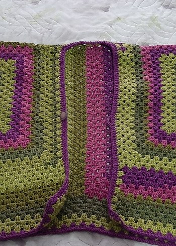 altıgen hırka el örgüsü - Görsel 2