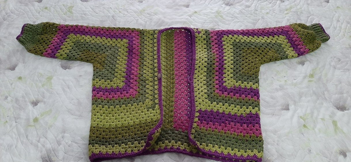 altıgen hırka el örgüsü - Görsel 2