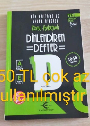 Dinlendiren Defter Din Kültürü ve Ahlak Bilgisi