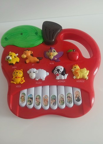 Renkli Hayvan Figürlü Eğitici Oyuncak Piyano