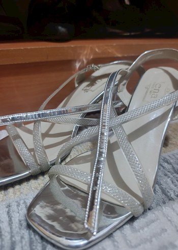 Gri Yılan Desenli Stiletto Topuklu Kadın Ayakkabı - Görsel 5