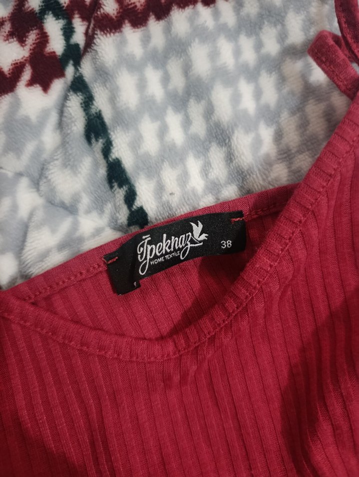 Bordo ve pembe  Mini Kadın Tulum - Görsel 3