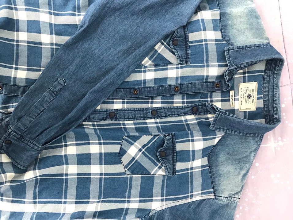 Düğmeli Kot Kadın Gömlek - Görsel 2