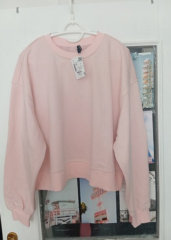 Pembe Kadın Uzun Kollu Sweatshirt - Görsel 2