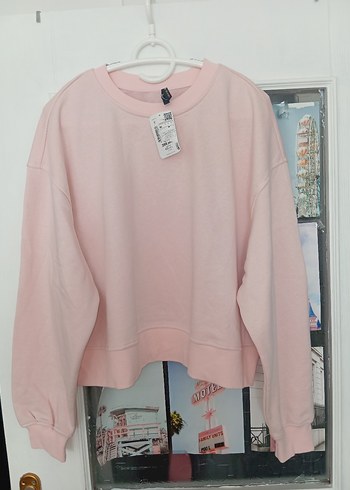 Pembe Kadın Uzun Kollu Sweatshirt - Görsel 3