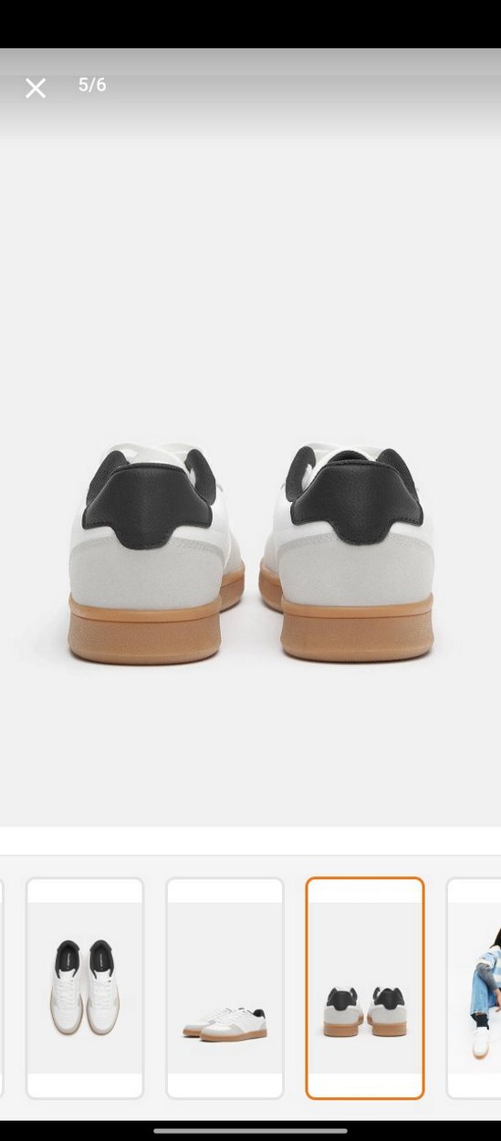 Beyaz Gri Kadın Spor Ayakkabı - Görsel 3