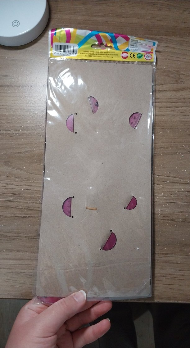 Mor Esnek Pergelli Cetvel Seti - Görsel 2