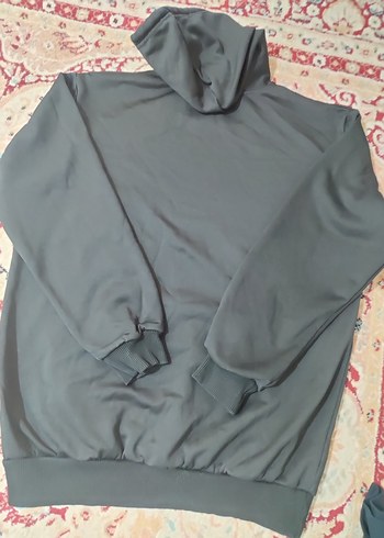 xxl Beden gri Renk Gri Kapüşonlu Erkek Sweatshirt