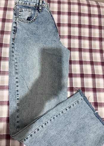 Kadın Mavi Regular Fit Denim Pantolon - Görsel 2