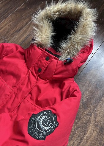 Kırmızı Kürklü Kışlık Mont - Görsel 2