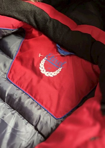 Kırmızı Kürklü Kışlık Mont - Görsel 3