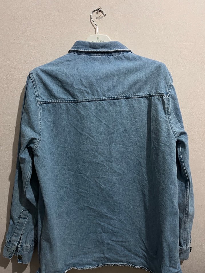 Mavi Denim Gömlek Ceket - Görsel 3