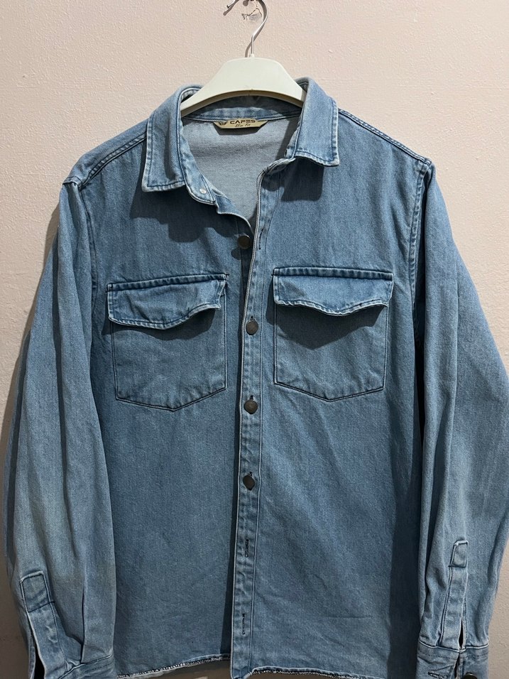 Mavi Denim Gömlek Ceket - Görsel 2