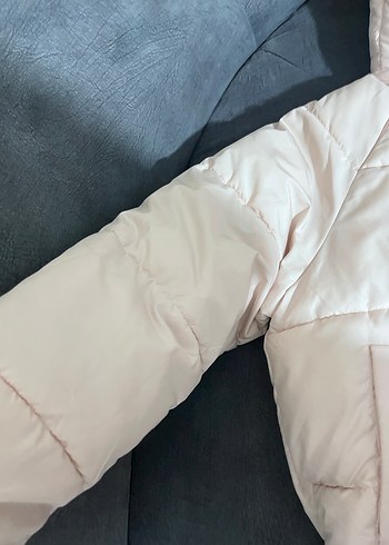 gül kurusu rengi içi kürklü Kadın Kış Montu - Görsel 5