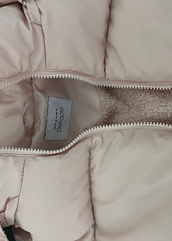 gül kurusu rengi içi kürklü Kadın Kış Montu - Görsel 8