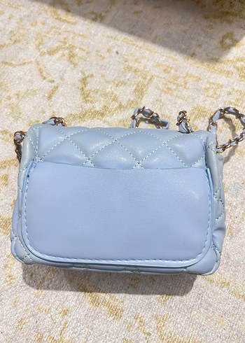 Mavi Zincir Detaylı Deri Kadın Çanta - Görsel 8