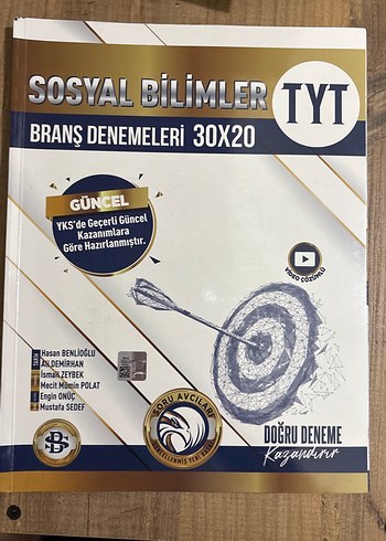 TYT Sosyal Bilimler Branş Denemeleri 30x20
