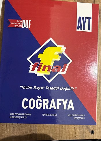 AYT Coğrafya Final Sınav Hazırlık Föyleri