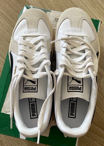 38,5 Beden Puma Beyaz Spor Ayakkabı Velcro Detaylı