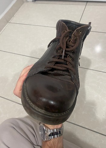 Kahverengi Deri Erkek Bot - 43 - Görsel 4